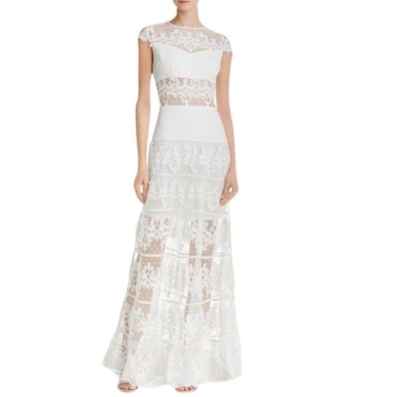 Bronx & Banco Dresses & Skirts - NWT Bronx + Banco Flamenco Lace Inset GownWhite